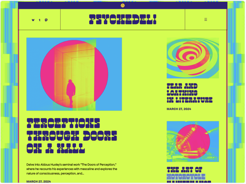 Psychedeli WordPress Theme